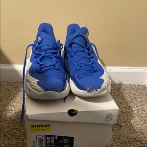 Curry 11 Blue and White colorway